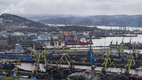 Port in Murmansk, Russia