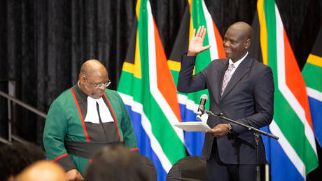 FILE PHOTO: Ronald Lamola during the swearing-in ceremony of the new national executive members at Cape Town International Convention Centre on July 03, 2024 in Cape Town, South Africa.