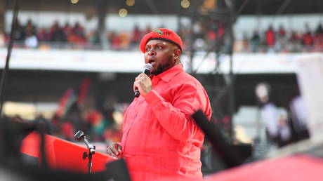 The deputy leader and founding member of the South African opposition Economic Freedom Fighters (EFF) party Floyd Shivambu.