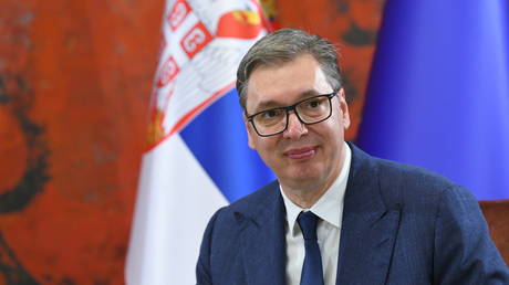 Serbian President Aleksandar Vucic, Belgrade, Serbia, August 29, 2024