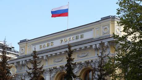 The Central Bank of Russia building in Moscow.