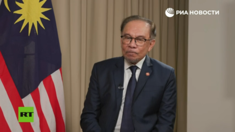 Malaysian Prime Minister Anwar Ibrahim speaks to RT and RIA Novosti on the sidelines of the Eastern Economic Forum in Vladivostok on September 5, 2024.