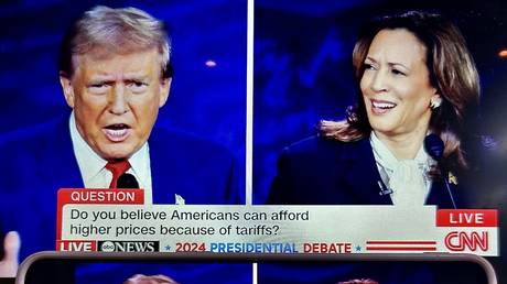 US Presidential Debate Between Harris And Trump