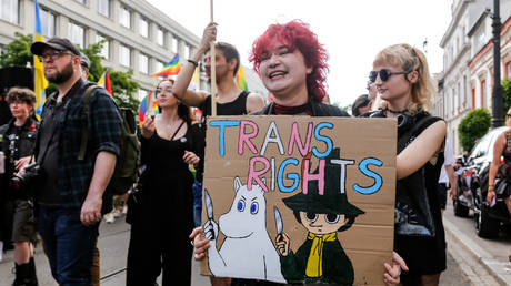 FILE PHOTO: Participants walk during the 20th Pride Parade in Krakow, Poland, May 18, 2024