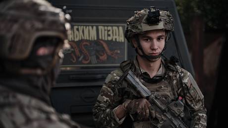 FILE PHOTO: Ukrainian soldiers.