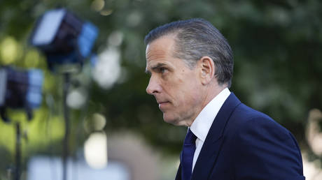 Hunter Biden arrives in federal court for jury selection for his trial on felony tax charges on September 5, 2024, in Los Angeles.