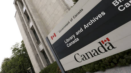 The Library and Archives building in Ottawa, Canada.