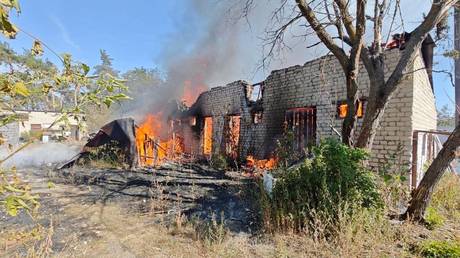 File photo: Property damage caused by a Ukrainian artillery attack in Belgorod Region, Russia, September 21, 2024.