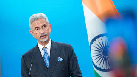 Subrahmanyam Jaishankar, Foreign Minister of India, speaks at a press conference in Berlin on September 10, 2024.