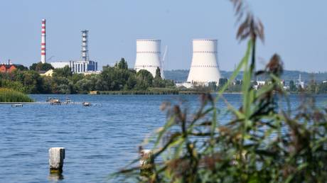 FILE PHOTO: A general view shows the Kursk nuclear power plant in the town of Kurchatov, Kursk region, Russia.