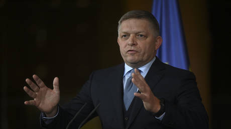 FILE PHOTO: Slovak Prime Minister Robert Fico