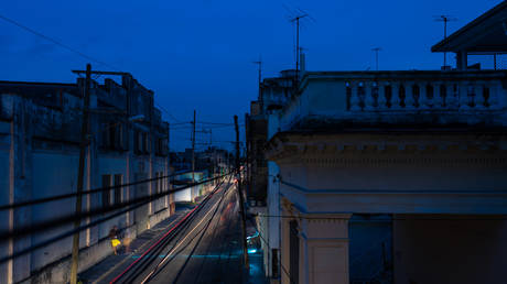 FILE PHOTO. Blackout in Havana city, Cuba.