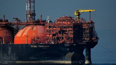 FILE PHOTO: A liquified natural gas tanker arrives at the French port of Marseille.