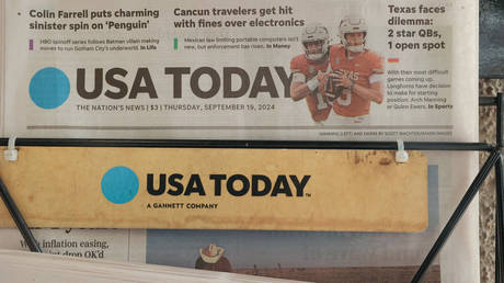 The front of USA Today at Above the Fold on Thursday, Sept. 19, 2024 in Los Angeles, CA.