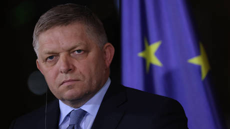 FILE PHOTO: Slovak Prime Minister Robert Fico.