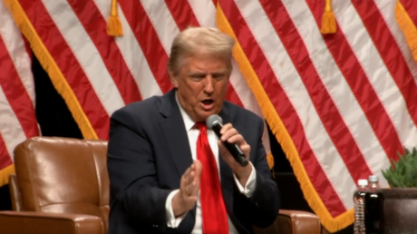 Donald Trump speaking at a rally in Arizona on October 31, 2024