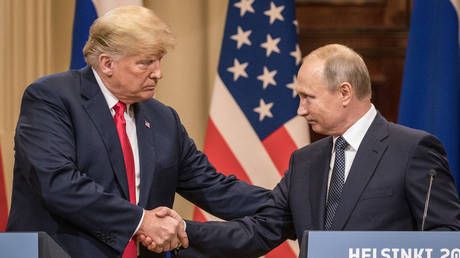 FILE PHOTO: US President Donald Trump and Russian President Vladimir Putin.