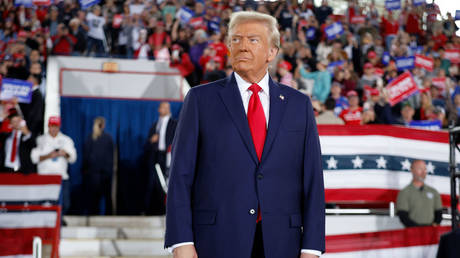 Donald Trump at a campaign rally in Raleigh, North Carolina, November 4, 2024.