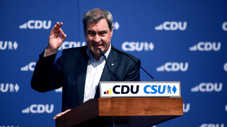 Leader of Bavaria's Christian Social Union (CSU) Markus Soeder.