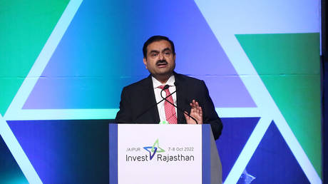 Adani Group Chairman Gautam Adani speaks during the Invest Rajasthan Summit 2022, in Jaipur, Rajasthan, India ,Friday, Oct. 7, 2022.