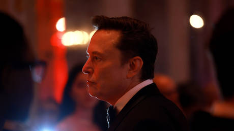 Elon Musk attends the America First Policy Institute Gala at Mar-a-Lago, Palm Beach, Florida, November 14, 2024.