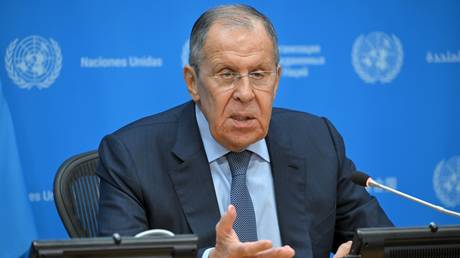 Russian Foreign Minister Sergey Lavrov.