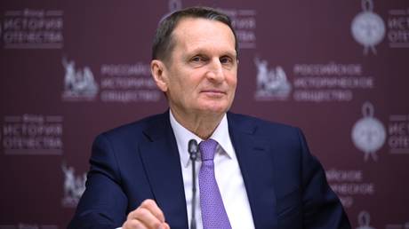 FILE PHOTO: Director of the Russian Foreign Intelligence Service (SVR) Sergey Naryshkin.