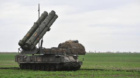 FILE PHOTO: Russian Buk-M3 anti-aircraft missile system of the Air Defense of the Southern Military District.