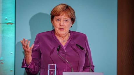 Former German Chancellor Angela Merkel at the Berlin Talk Special, Berlin, Germany, September 25, 2024.