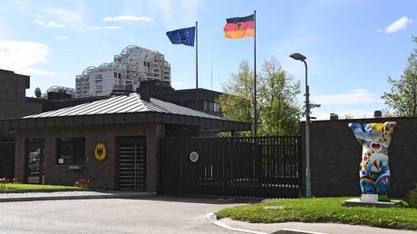 Building of the German Embassy in Moscow.