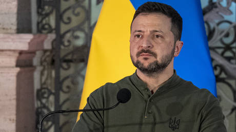 Ukrainian leader Vladimir Zelensky