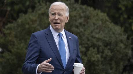 Joe Biden departs the White House for his routine annual physical at Walter Reed National Military Medical Center in Washington DC, February 28, 2024