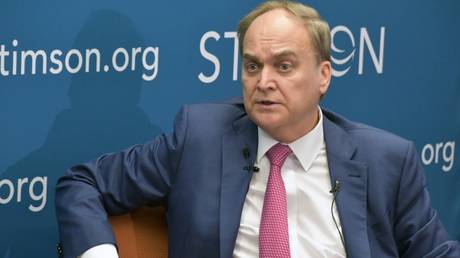 Russian Ambassador to the US Anatoly Antonov at an event in Washington, DC, 2019