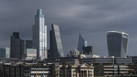 FILE PHOTO of skyscrapers in London’s financial district.