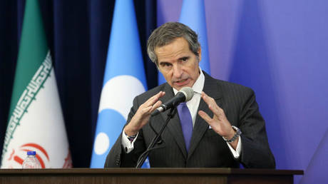 Rafael Grossi, Director General of the International Atomic Energy Agency (IAEA), at a press conference in Tehran, Iran, November 14, 2024.