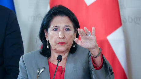 FILE PHOTO: Georgian President Salome Zurabishvili