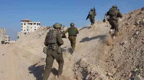 FILE PHOTO: Israeli soldiers during an operation in Rafah, Gaza, November 7, 2024.