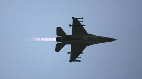 FILE PHOTO: An Israeli F-16 jet takes off from from Ramat David airbase.