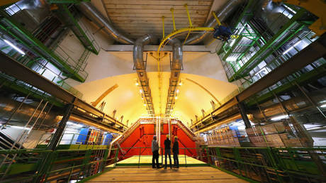 A Large Ion Collider Experiment cavern and detector at CERN, April 19, 2017, Meyrin, Switzerland.