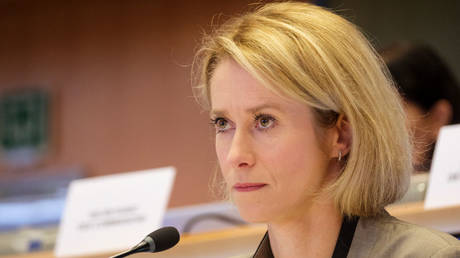 Kaja Kallas attends a hearing in the European Parliament in Brussels, Belgium, November 12, 2024