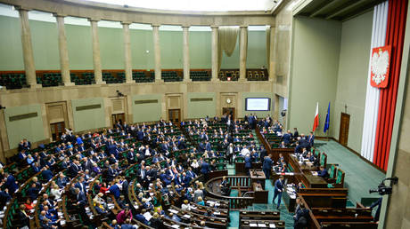 FILE PHOTO. Poland's lower house of parliament, the Sejm