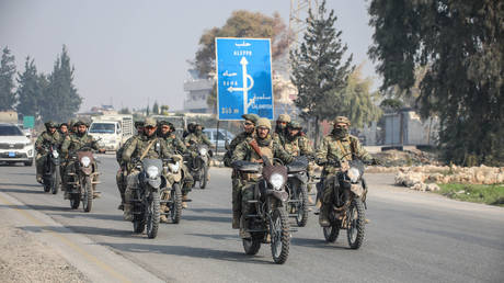 Anti-regime armed groups reach the city center in Homs, Syria, December 6, 2024.