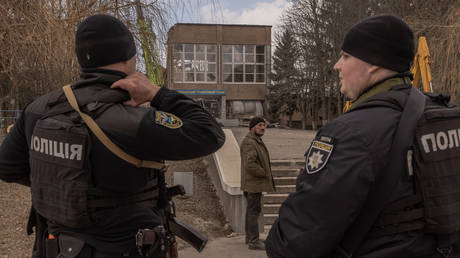 FILE PHOTO: Ukrainian police officers