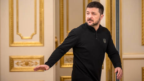 FILE PHOTO: Ukrainian leader Vladimir Zelensky.