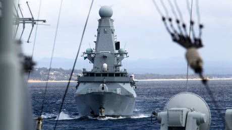 FILE PHOTO: British warship HMS Daring.