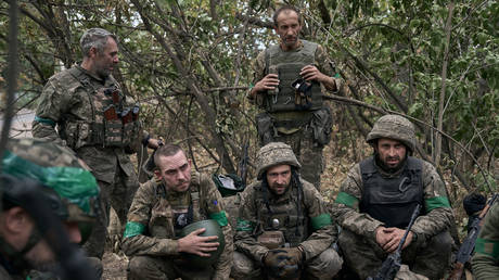 The Ukrainian army in areas southeast of Pokrovsk, the Donetsk People's Republic. © Getty Images