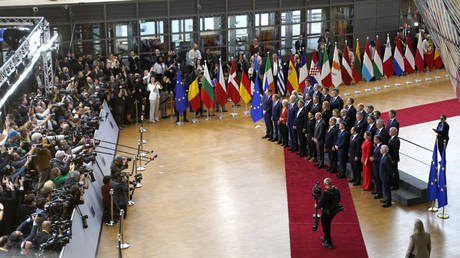 FILE PHOTO: European Council members meeting in Brussels, Belgium.