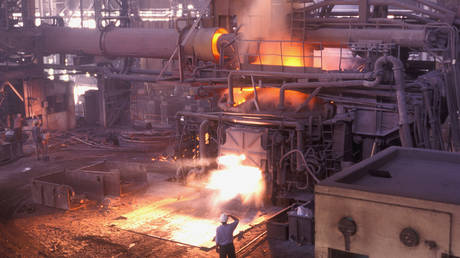 FILE PHOTO: Steel plant at SAIL (Steel Authority of India Ltd) at Burnpur, West Bengal, India.