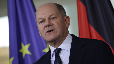 FILE PHOTO: German Chancellor Olaf Scholz.