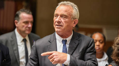 Robert F. Kennedy Jr. arrives at a court in Mineola, New York, August 21, 2024